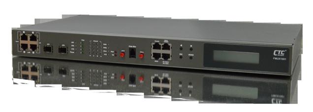 Modularized 16E1/T1 Managed Multiplexer FMUX1001 Modularized 16E1/T1 + 4x GbE Managed Fiber Multiplexer The FMUX1001 is a 1U, 19" rack mountable, PDH fiber optic multiplexer that transmits up to 16 s