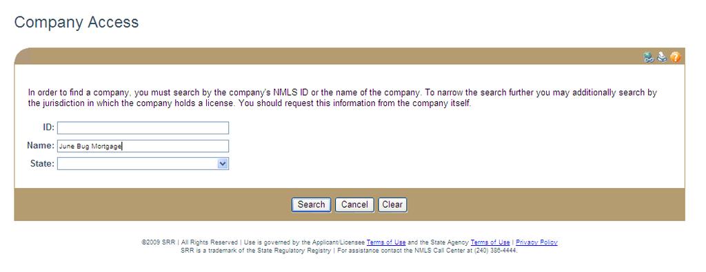 Obtain the NMLS ID from your company.