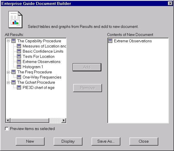 nated server using the Properties dialog or the Run->Designate server dialog. You can create a custom report from your results using the Document Builder.