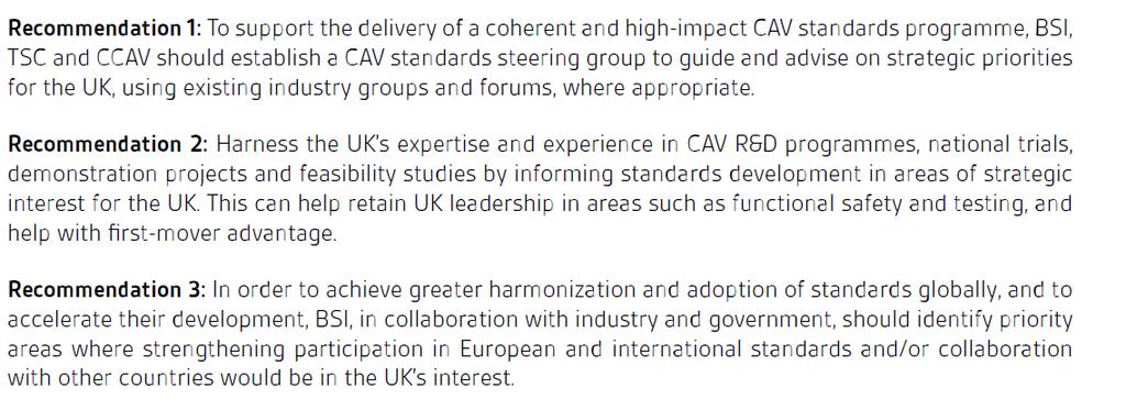 CAV UK Standards Strategy.