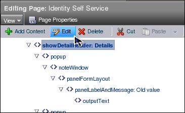 In the "Component Properties: Details dialog", click