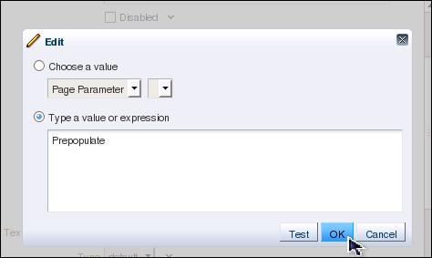 Using the Expression Builder, set the value for the