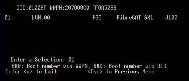 the choice of searching for the boot device via the device ID of the disk or
