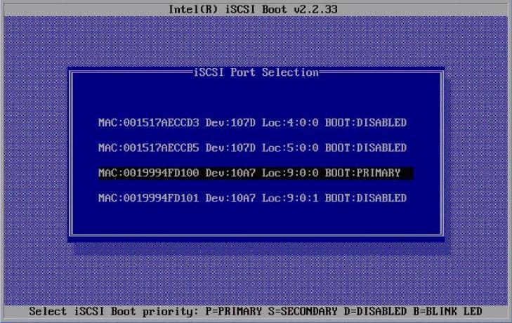 Figure 6: Enable iscsi Port Press the [Return] to get the iscsi Port