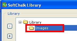 To add another folder to the Library, click on the Library folder.