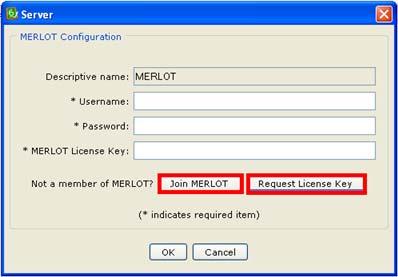 7. If you re NOT a member of MERLOT, click Join MERLOT and fill out the information to join.
