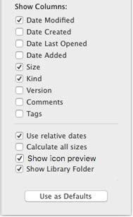 Show Library Folder.