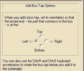 is placed on the bus. The other side of the bus should now be pointing to an unconnected pin. Step 9: Repeat the above step to tap off the other three bits of the bus.