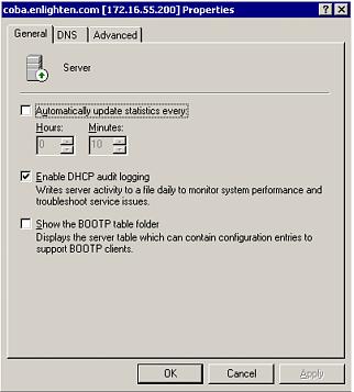 collection: 1 Launch DHCP configuration.