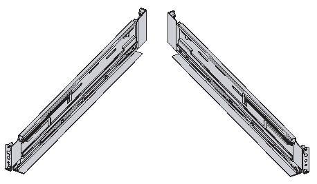 Note - After removing or loosening the screw or screws, hold the rail level with both hands. If the rail tilts, it may stretch.