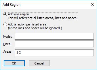 4. Click [OK]. You will be given the option to edit the region. Click [Yes] and give the region a name and click [OK]. 5. A blue crossed circle appears to show the region s selection point.