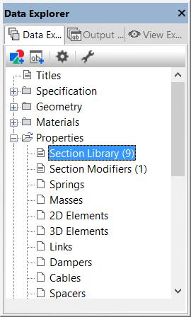 This means that the columns that you draw will use the first section defined in the section library. 4.