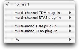 Shared arrangements let you make more efficient use of your system s processing power. On TDM systems, RTAS plug-ins can be inserted on audio tracks only.