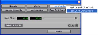 (Whether the processed audio is added to the current playlist or only to the Regions List, is determined by the Selection Reference setting, as explained earlier.