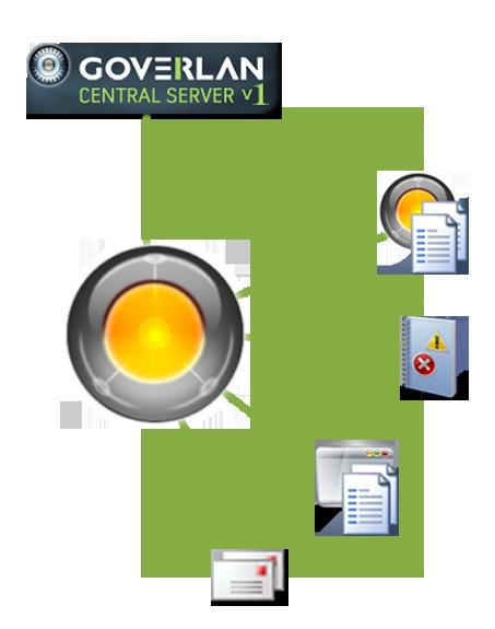 Enterprise-Level Security & Flexibility Configuration z Centrally configure and manage client side settings globally using a domain group policy or using the Goverlan Central Server i.