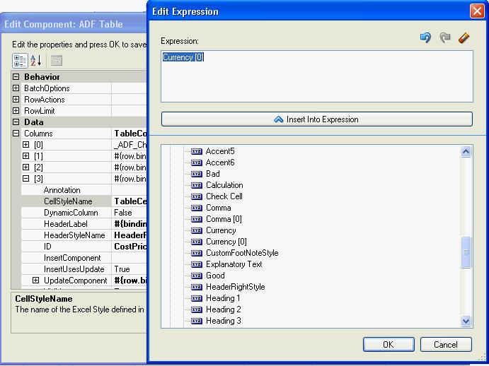 Applying Styles Dynamically Using EL Expressions Figure 9 3 Edit Expression Dialog Applying a Style 6. Click OK. 9.2.