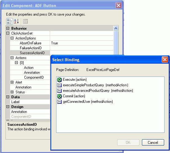 Using the Expression Builder Figure 5 7 Binding ID Picker For more information about ADF Desktop Integration component properties and the bindings they support, see Appendix A, "ADF Desktop