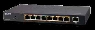 8-Port 10/100/1000T 802.3at + 1-Port Gigabit Desktop Switch RJ45 Interface Complies with IEEE 802.3, 10BASE-T, IEEE 802.3u 100BASE-TX, IEEE 802.