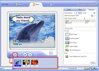 14 CD & DVD PICTURESHOW USER GUIDE slideshow settings of the