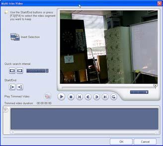 CD & DVD PICTURESHOW USER GUIDE 25 over the clips you wish to extract, making it easy for you to portion your video that you want to keep for your slideshow. To use Multi-trim Video feature: 1.