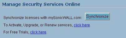 Activating Licenses from the SonicOS User Interface You can follow the procedure in this section to activate licenses