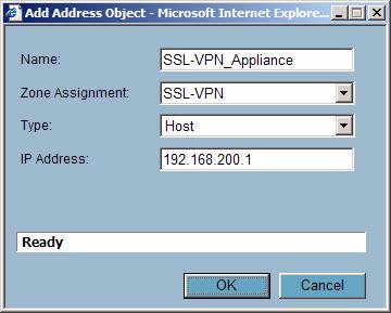 Scenario A: Allowing SSL-VPN -> LAN Connection in SonicOS Enhanced When users have connected to the SSL-VPN, they need to be able to connect to resources on the LAN. 1.