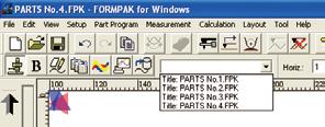 Software, FORMTRACEPAK-6000 Measurement control All the command icons necessary for executing or creating a measurement procedure (part program) are laid out on the measurement control screen.