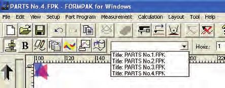 Software, FORMTRACEPAK6000 Measurement control All the command icons necessary for executing or creating a measurement procedure (part program) are laid out on the measurement control screen.