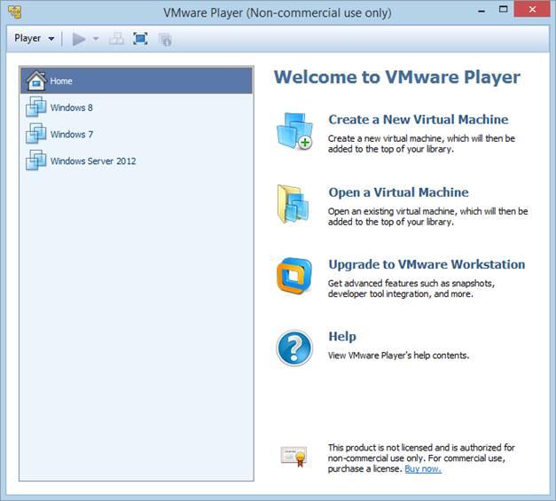 VMware Workstation Player VMware Workstation Player is for personal use on your own PC.