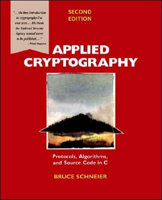 Literature Bruce Schneier Applied Cryptography John