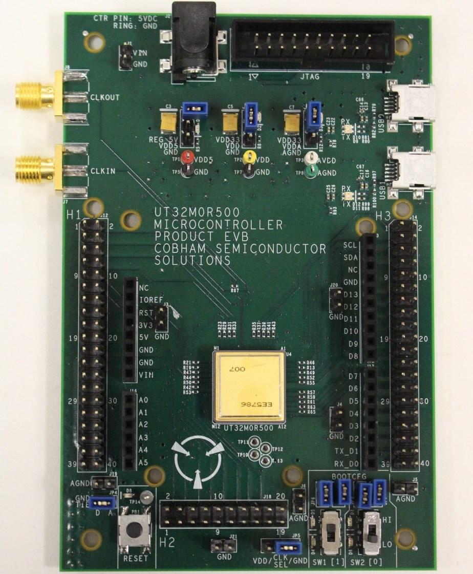 Microcontrollers & Microprocessors UT32M0R500-EVB Development Board User Manual March 2018 The most important thing we build is trust 1 INTRODUCTION The UT32M0R500-EVB Development Board provides a