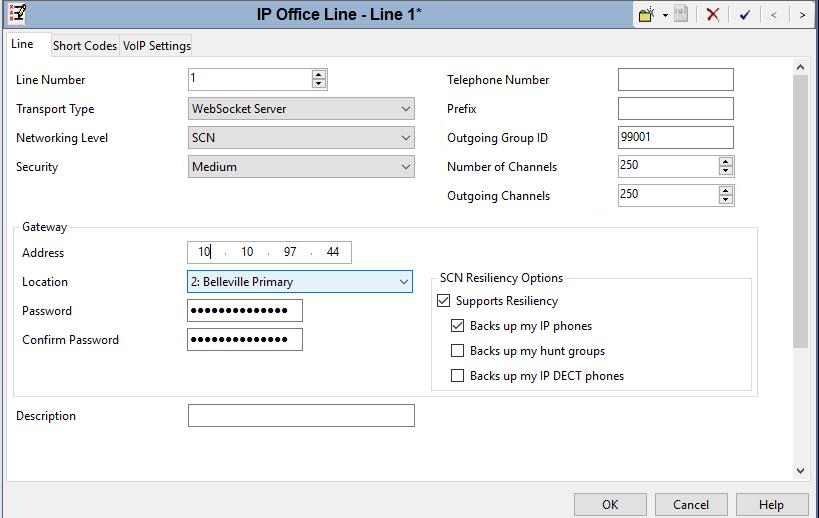 5.5. Small Network Community A Small Network Community (SCN) trunk was pre-configured on the IP Office Server Edition for connectivity between IP Office Linux Primary to IP500V2 Expansion.