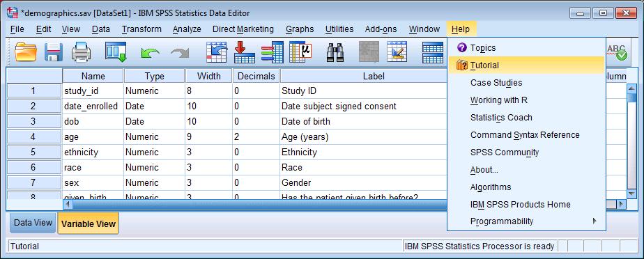 SPSS Help and Other