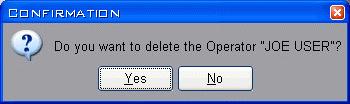 A confirmation window displays. Click on Yes to delete the user. Figure 16 Security Administrator Confirm window Using the Context-Sensitive Help System To access the SoftTools 7.