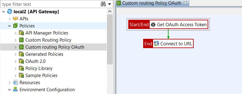 Click the new policy in the tree to start configuring the filters for this policy.