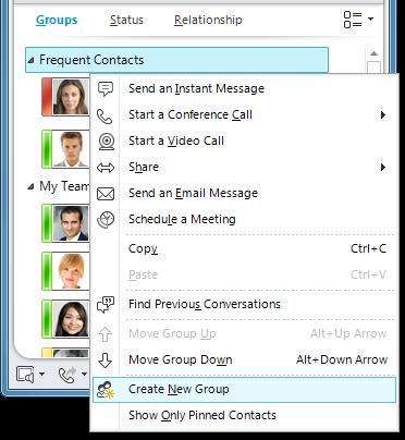 ADD PEOPLE TO A GROUP In your Contacts list, do one of the following: Drag contacts into a group.