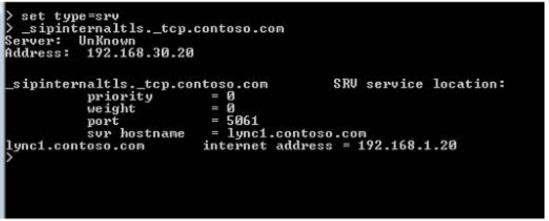 You verify that the client computer of User1 trusts the certificate on lync1.contoso.com. You need to ensure that User1 can sign in to Lync 2013. What should you do? A.