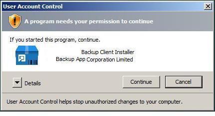 The following dialog box will appear only if