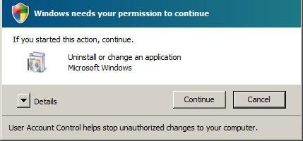 2. The following dialog box will appear only if User