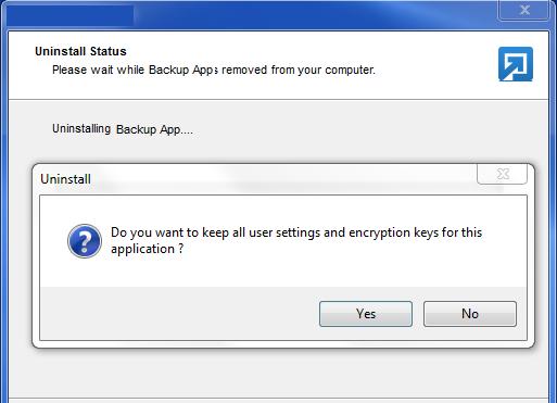 If you are likely to install Backup App on the same machine in the future aga
