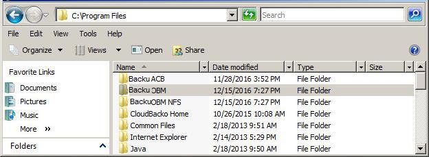 7. (Optional) For a complete removal of all Backup App-related files in your