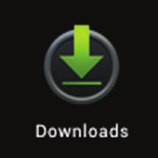 5. Locate and tap the Downloads icon on the Applications