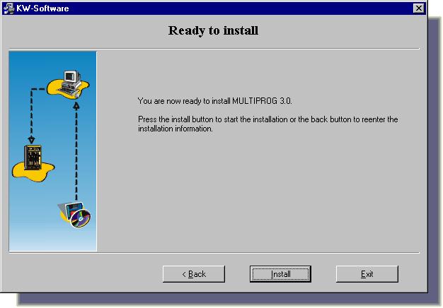 INSTALLING THE SOFTWARE To start the installation, click on