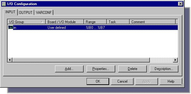 ADDITIONAL FEATURES USING THE I/O CONFIGURATION ADDITIONAL FEATURES USING THE I/O CONFIGURATION The 'I/O Configuration' dialog is used to edit the I/O configuration worksheet.