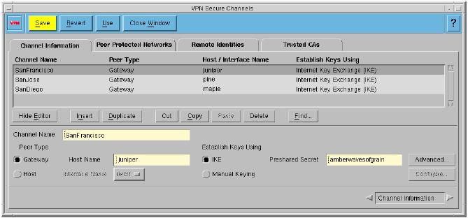 Key fingerprint Type = IndoFI AF19 FA27 (for IndoFortunes 2F94 998D FDB5 Inc.) DE3D in the F8B5 Channel 06E4 Name A169 4E46 field. Select Gateway as the Peer Type.