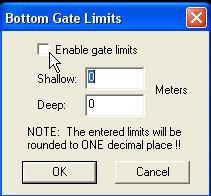 Configure Gate Limits Enable Bottom Gate Limits Shallow Limit