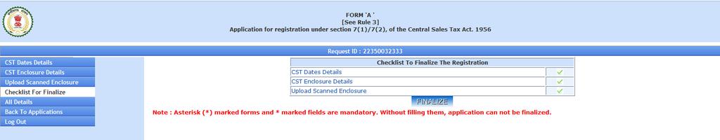 2.2.4 Application Status Accepted (Provisional Certificate & Form 10) V.