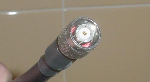 FIGURE 3: The RP-TNC Plug connector end of the 400-series cable will terminate at the closest wireless data outlet as indicated on the floor plan.