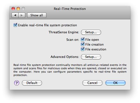 5.1.1.5 What to do if Real-time protection does not work In this chapter, we describe problem situations that may arise when using Real-time protection, and how to troubleshoot them.