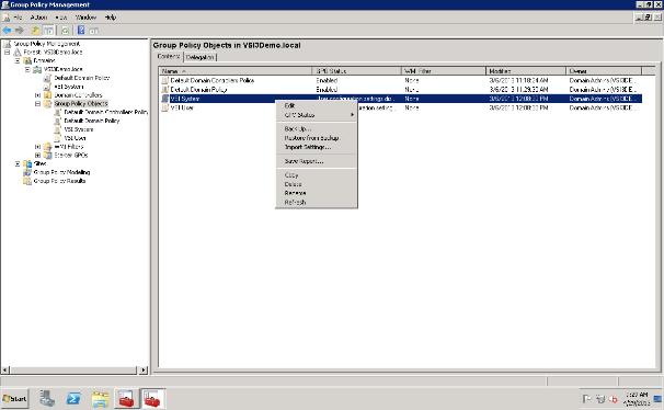 msc) and in the GPMC console tree double-click Group Policy Objects in the forest and domain